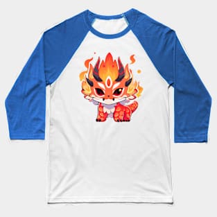 Cute Chibi Pixiu Creature Baseball T-Shirt